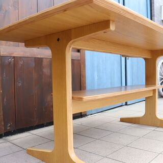 北*読様 無印良品 リビングでもダイニングでもつかえるテーブル　オーク 無印良品(MUJI)の人気のリビングでもダイニングでもつかえるテーブル