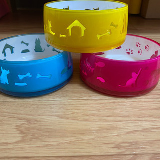 ペット用食器3個組みの画像
