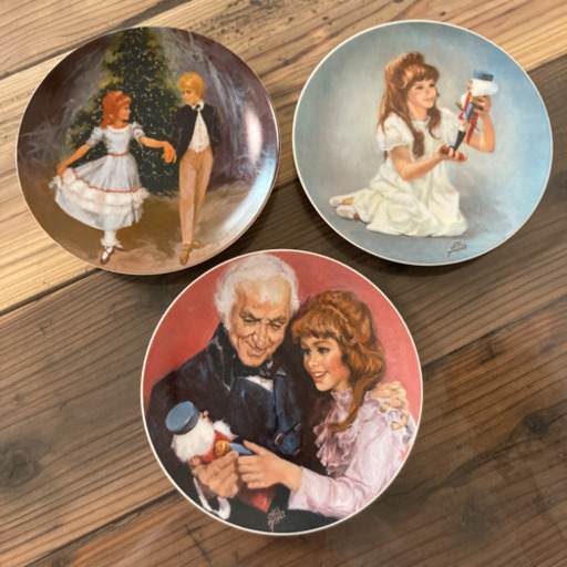 Viletta USA アンティーク　バレエ絵皿セット