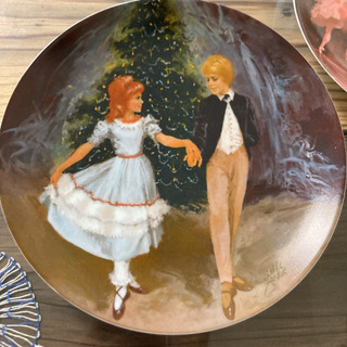 Viletta USA アンティーク　バレエ絵皿セットの画像