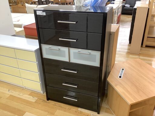 ニトリ　チェスト　ガラストップ【トレファク岸和田店】