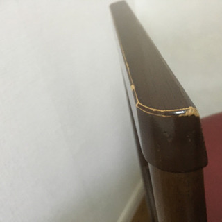 中古レトロな赤い椅子4脚セットの画像