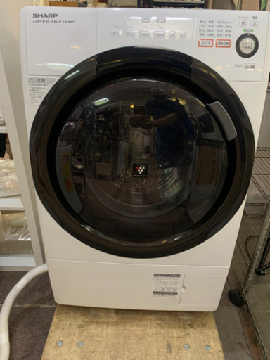 SHARP ES-S60-W ドラム式洗濯乾燥機
