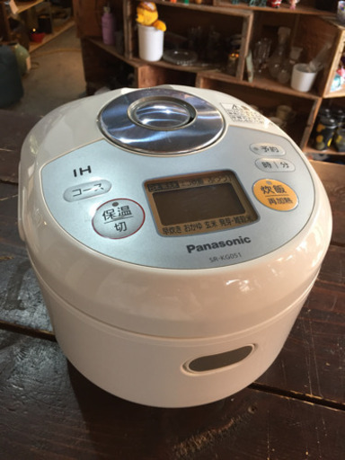 ★状態良好！！★ パナソニック 3合炊 IHジャー炊飯器 SR-KG051 炊飯用量0.54L