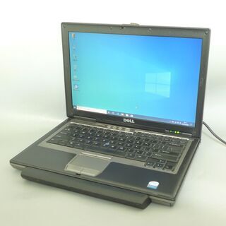 送料無料 1台限定 ノートパソコン 中古動作良品 14.1型 DELL D620 Core2Duo 4GB 80GB 無線 DVDRW Win10 LibreOffice 英語版KB 初心者向け