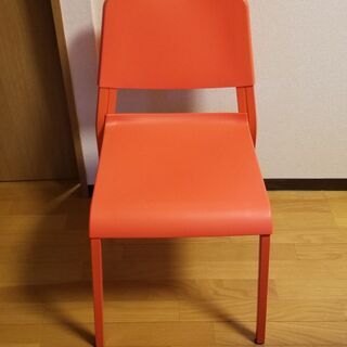 IKEA ダイニングチェア オレンジ