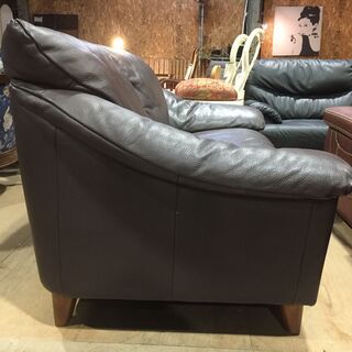 【愛品館市原店】　イタルソファ（Italsofa）総本革２人掛けソファ　【管理ISF008776-104】の画像