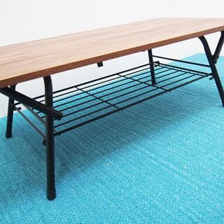 折りたたみローテーブル　ウッディーテーブル 座卓 幅90 奥行45cm (CA26)の画像