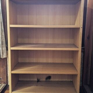 【訳あり】4段の本棚　横60×高さ89×奥行き29cm