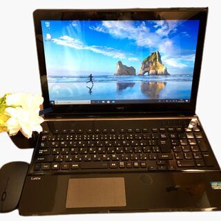 美品！Corei５＋メモリ８GB＋HDD1000GBで快速です！Windows10/タッチパネル/DVDスーパーマルチ/WEBカメラ/LibreOffice/NEC LaVie LS550/M 現状品