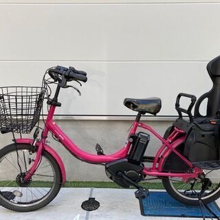 ?3人乗り！YAMAHA　ヤマハ　パスバビィ　 電動自転車　子供乗せ　20インチ　49⑨