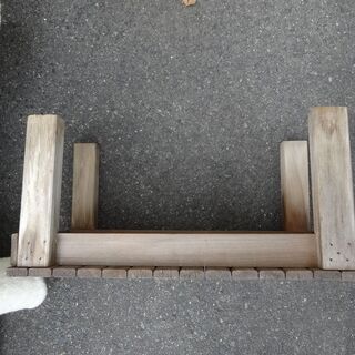 【取引終了ありがとうございました】台　置き台　木製　サイズ約59×30×高さ29cmの画像