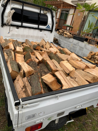 薪ストーブ　樫、広葉樹未乾燥薪　お買い得