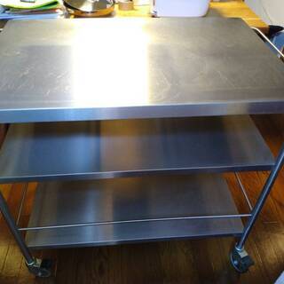 IKEA　ステンレス　キッチン　作業台