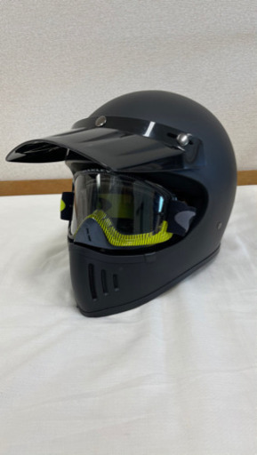 【交渉&郵送可】ダムトラックス　ヘルメット  BLASTER -改 マットブラック L