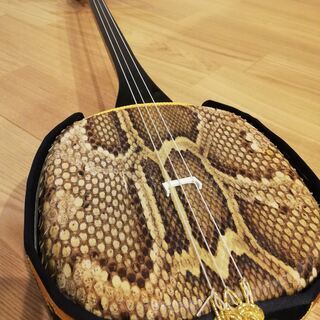 美品　三線　沖縄三線　本皮　送料込み 沖縄三線 本革