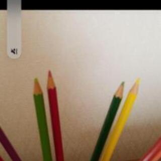 くじゃくの色鉛筆の画像