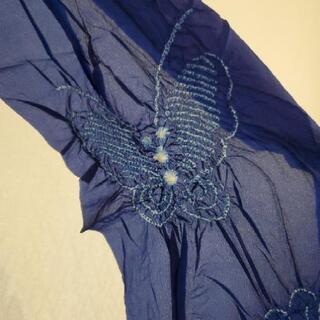 兵児帯　青の画像