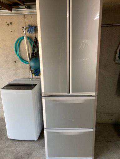 三菱冷凍冷蔵庫　400L 2010製　4ドア　自動製氷機付き
