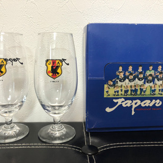 未使用 JFA サッカー　ビアグラス ペア オフィシャルグッズ レアの画像