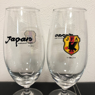 未使用 JFA サッカー　ビアグラス ペア オフィシャルグッズ レアの画像