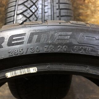 Continental ExtremeContact DWS TUNEO 285/30ZR20 20インチ 夏タイヤ 2本 バリ溝 BMW M3セダン/M4クーペ等　(MTE74) クレジットカード QR決済可能の画像