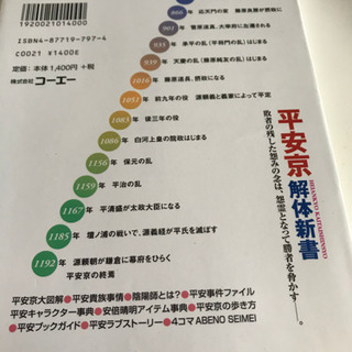 【本】平安京解体新書の画像