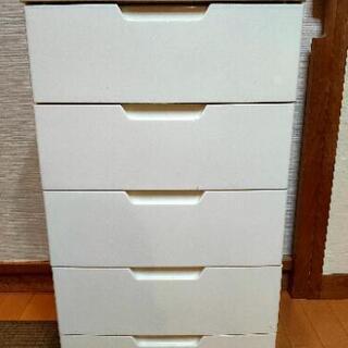 ウッドトップチェスト5段