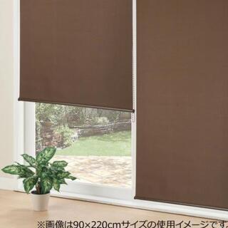 採光ロールスクリーン 130cm✕220cm　ブラウン①の画像