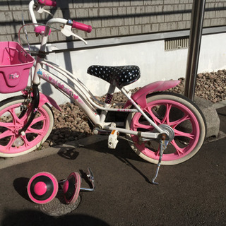 子ども用自転車 女の子 補助輪付き