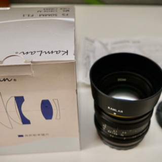 kamlan 50mm f1.1 手動レンズ　ソニーEマウント