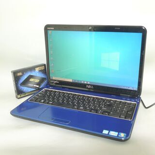 送料無料 新品SSD256GB 1台限定 ブルー 中古良品 15.6型 ノートパソコン DELL N5110 Core i5 8GB DVDRW Wi-Fi カメラ Windows10 Office