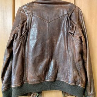 【JACKROSR】Sサイズ　ラムレザーライダースジャケットの画像