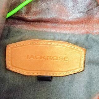 【JACKROSR】Sサイズ　ラムレザーライダースジャケットの画像