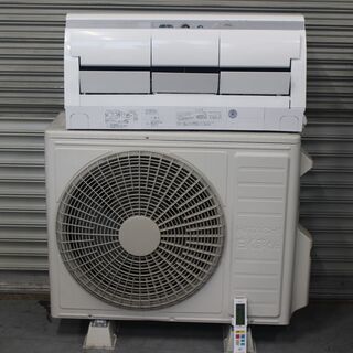 T754)★美品★HITACHI ルームエアコン RAS-X63G2 20畳用 6.3kw 単200V くらしカメラＡＩ 日立 2017年製