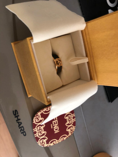 FENDI指輪 ブラウンブラック