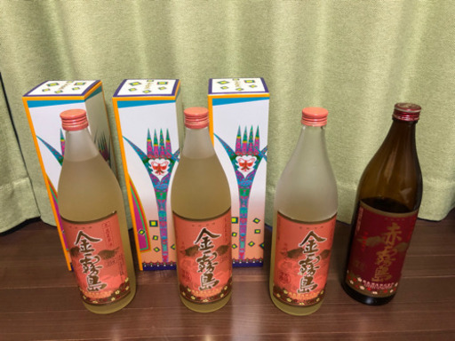 金霧島6本(新品5本,残7割1本)＋おまけ赤霧島　残6割1本