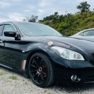 値下げ　日産フーガy51 370GT　社外アルミ車高調　柿本マフラーGTウイングの画像