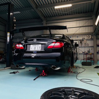 値下げ　日産フーガy51 370GT　社外アルミ車高調　柿本マフラーGTウイングの画像