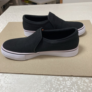 【美品】NIKE コートロイヤル（スリッポン）AC　ブラック　22.5cmの画像