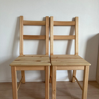 IKEA ダイニングチェア　イーヴァル　IVAR 2脚セットの画像