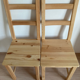 IKEA ダイニングチェア　イーヴァル　IVAR 2脚セットの画像