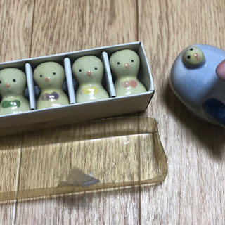 花ざかり 盆付き汁椀セット お箸・箸置き・調味料入れの画像