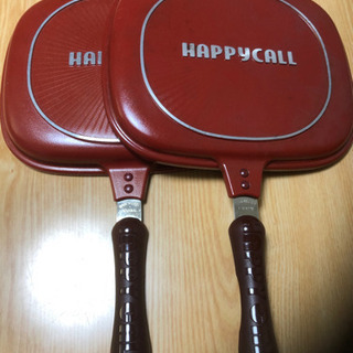 🔴再投稿❗️現金手渡し！お買い得品❣️早い者勝ち！ハッピーコール両目焼きフライパン!5,500円の画像