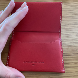 Natural Tanned Leather Italy☆名刺入れ カードケースの画像