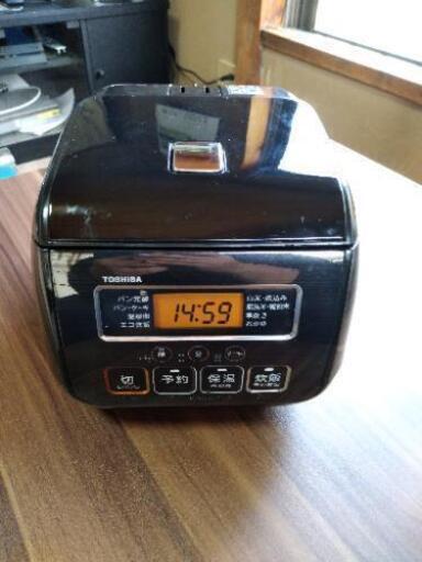 東芝 3合炊飯器 ダイヤモンド銅釜 rc-5sl ブラック