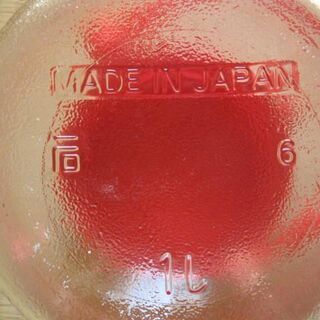 アデリア　低型貯蔵びん　長期保存果実酒びん　１リットルの画像