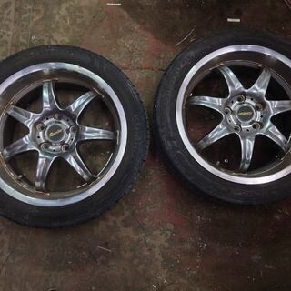 215/45R17　ホイールメーカー不明タイヤ4本セット