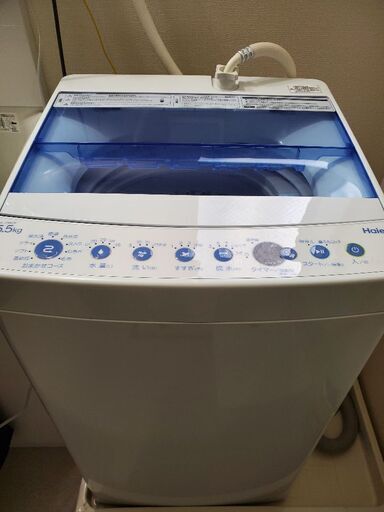 洗濯機 2018年製 ハイアール JW-C55CK 洗濯槽洗浄してお渡しします！