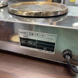 カリタ　2連ウォーマー　アンティーク　通電確認のみ 昭和レトロの画像